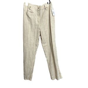 Billabong Beige Striped Ankle Pants